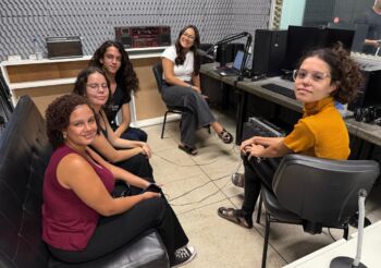 13 no ar: Alice Oliveira, Ilana Penido, Maria Alice Aguilar, Mariele Ferreira e Rayssa Moura